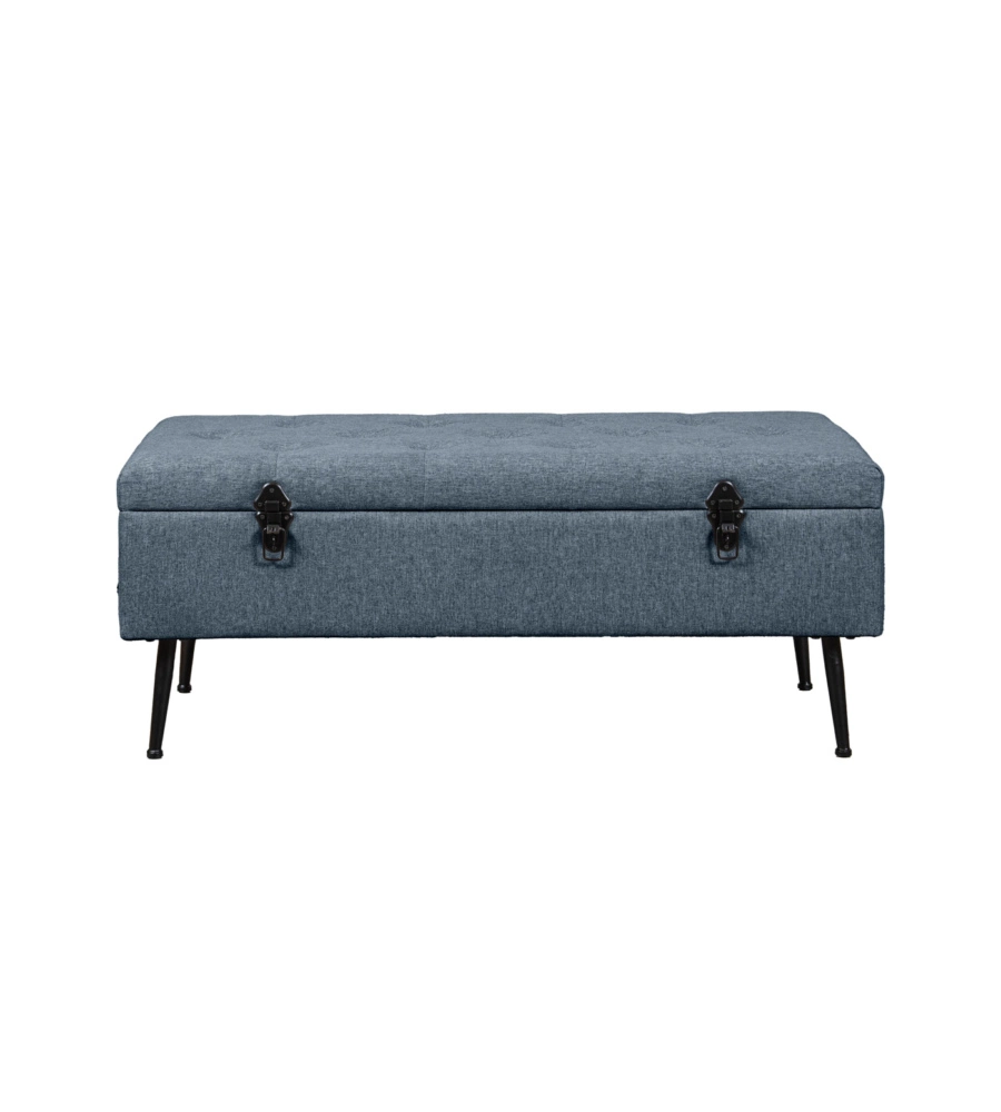 PANCHINA CONTENITORE BELLAHOME "LISA" IN TESSUTO GRIGIO ANTRACITE, 102X44X40 CM